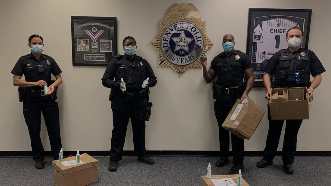 SwabTek Donates Much-Needed Hand Sanitizer to the Denver Police Foundation