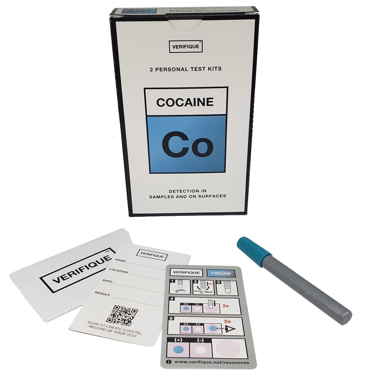 swabtek verifique detection test for cocaine full retail box contents