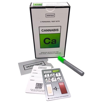 swabtek verifique detection test for cannabis THC and marijuana full retail box contents