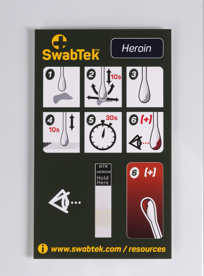 swabtek heroin and opiate detection test card