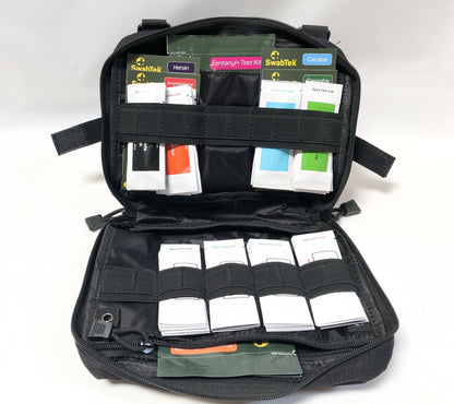 open swabtek narcotics test kit go bag for law enforcement police officers