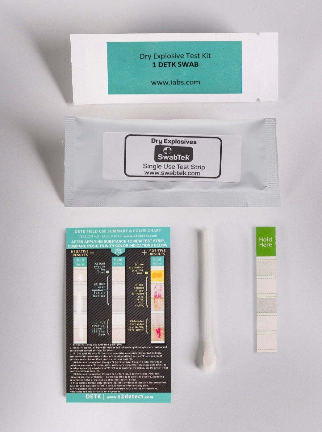 Dry Explosives Detection Kit packaging